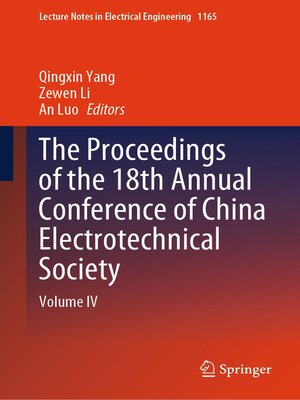 cover image of The Proceedings of the 18th Annual Conference of China Electrotechnical Society